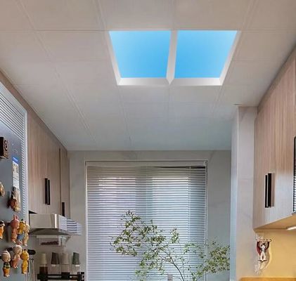Topsung Τεχνητό φως οροφής Led Panel Light Γραφείο Φρέμα Φως οροφής 300x1200 Μπλε ουρανός Λευκό σύννεφο