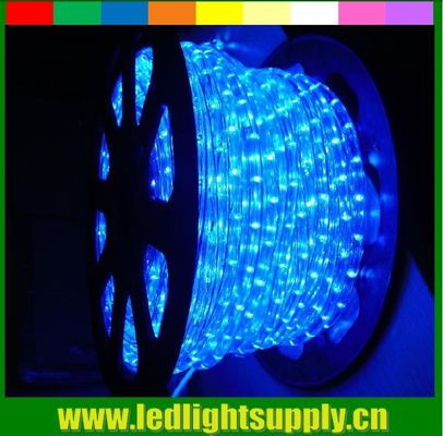 Μπλε αδιάβροχο LED λωρίδες φωτισμού 2 καλώδιο LED χριστουγεννιάτικο φως σχοινί