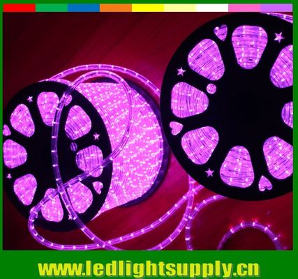 Ροζ 12/24v LED 1/2'' 2 καλωδίων εξωτερικά χριστουγεννιάτικα φώτα με σχοινί