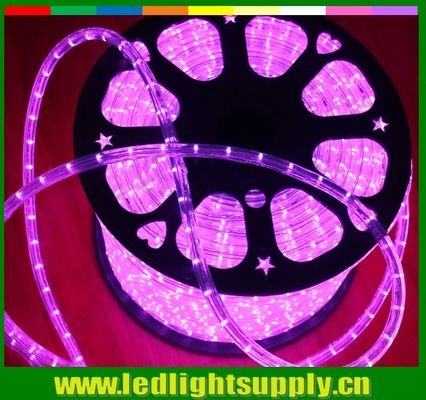 Ροζ 12/24v LED 1/2'' 2 καλωδίων εξωτερικά χριστουγεννιάτικα φώτα με σχοινί