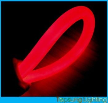 Υπερ φωτεινό κόκκινο φως νεόνιο 220v 25mm για εξωτερική διακόσμηση