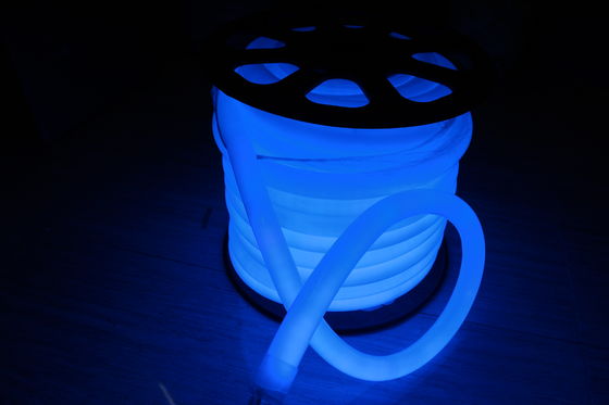 ζεστό προϊόν 100LEDs/m μπλε 360 βαθμών στρογγυλό LED φως νεόνιο flex 220v 25m spool