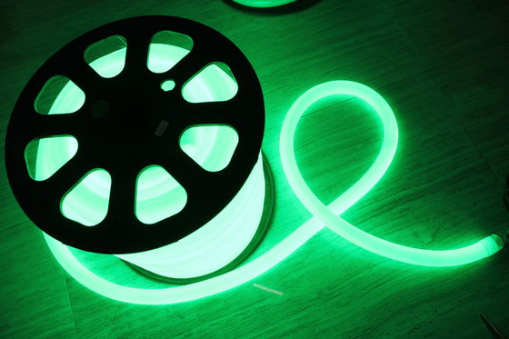 υψηλής φωτεινότητας φως νεόνιο flex LED πράσινο χρώμα 110v 25mm για εξωτερικούς χώρους