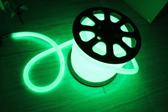 υψηλής φωτεινότητας φως νεόνιο flex LED πράσινο χρώμα 110v 25mm για εξωτερικούς χώρους