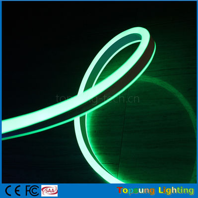 Συνολικές πωλήσεις 230V διπλής όψεως πράσινο φως νεόνιο εύκαμπτο σκοινί για κτίρια