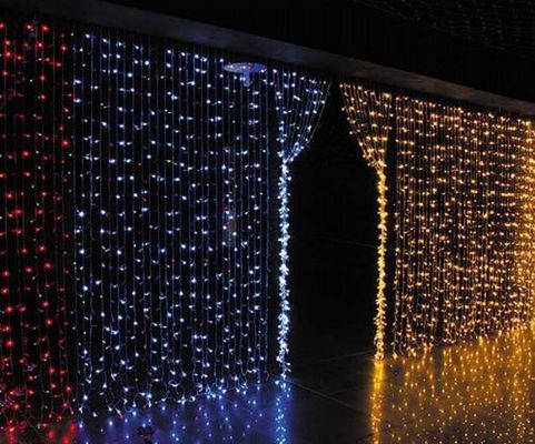 Υπερ φωτεινά 24v νεράιδα εσωτερικά χριστουγεννιάτικα φώτα κουρτίνα για κτίριο