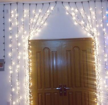 θερμή πώληση 110v νεραϊδοχριστουγεννιάτικα φώτα κουρτίνα αδιάβροχο για εξωτερικούς χώρους