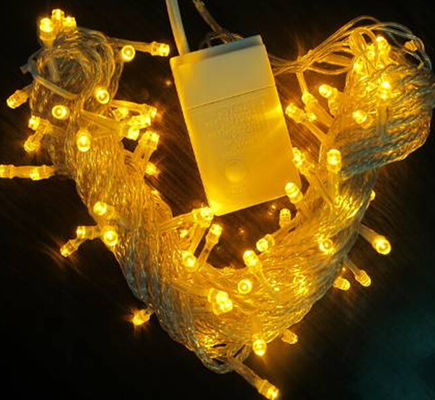 10m LED φώτα 100v Κίτρινο συνδεσιμο