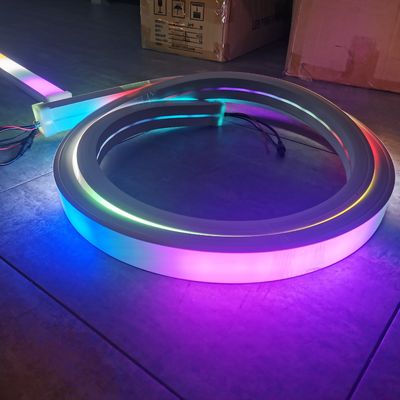 Μαγικά φώτα LED ψηφιακό 24V ευέλικτο νεόν 3535 RGB πολυχρωματικό Led Flex Neon Strip νεόν flex 220v rgbw ρολό