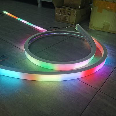 40mm προγραμματισμό RGBW νεόνιο ευέλικτο LED 24v RGB φως LED τύπου νεόνιο ταινία 5050 smd χρώμα αλλάζοντας μαλακό σωλήνα