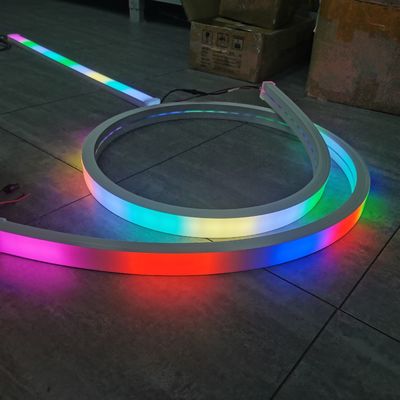 40x25mm επίπεδα rgb rgbw σιλικόνιο σκοινί λωρίδιο καταδίωξη σωλήνα φως Soft Neon Neo Hose Led Tape Για διακόσμηση κτιρίων