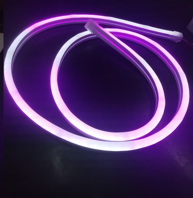 Μίνι 6mm διακοσμήματα με φως LED για διακοσμητική διακοπές διακοπών 24v RGB μεταβλητό νεόνιο φως 12w / m DMX ελέγχου σιλικόνης