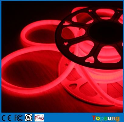 220v 360 βαθμών κόκκινη εκπομπή LED νεόνιο στρογγυλό flex σωλήνα D16mm 120LEDs / m