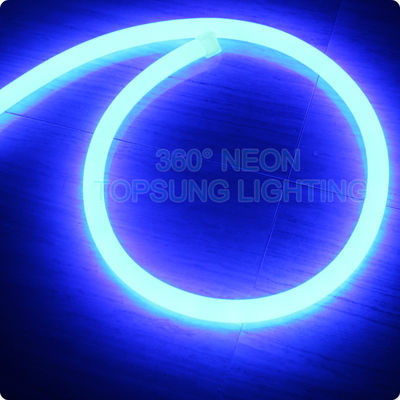 μπλε χρώμα μίνι στρογγυλό νεόνιο flex 360 μοίρες εκπέμπει 12V SMD2835 φως σχοινί
