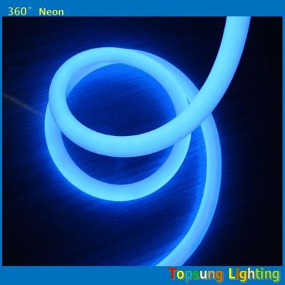 16mm 360 μοίρες στρογγυλο LED νεόνιο σωλήνα μπλε ευέλικτα διακοσμητικά φώτα 24V