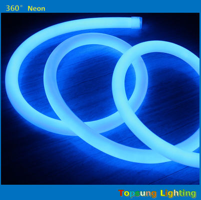 μπλε 360 στρογγυλό φως νεόνιο flex 24v 100leds/m για εξωτερικό στρογγυλό διάμετρο 25mm