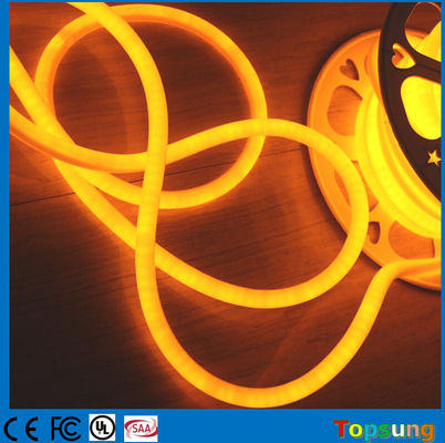 360 μοίρες LED ευέλικτο φως νεόν 220V 16mm διάμετρος κίτρινο 120LED διακόσμηση φεστιβάλ