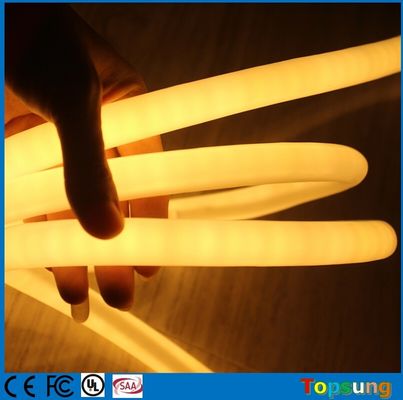 120LED/M LED νεόνιο φως σχοινί 360 μοίρες 16mm μίνι PVC ζεστό λευκό νεόνιο flex DC12V