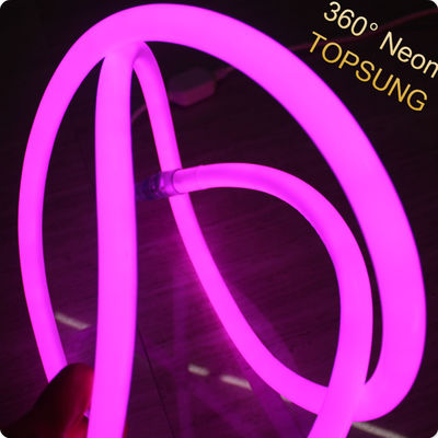 360 στρογγυλο μίνι ευέλικτο νεόνιο flex led λωρίδες λωρίδες κορδέλα ροζ μωβ χρώμα 24v
