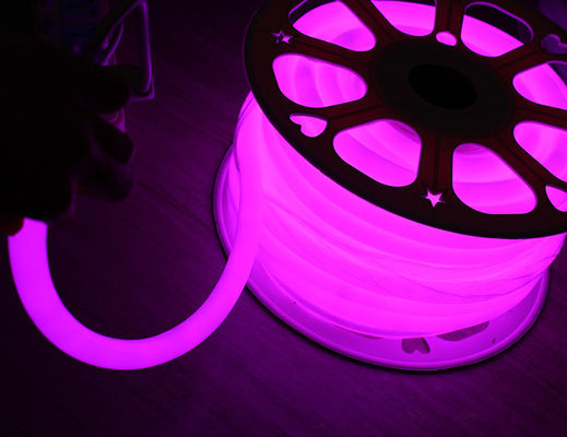 82 πόδια τροχιά 24V 360 βαθμούς μωβ LED φωτιστικά νεόν για τα δωμάτια διαστάσεων 25mm στρογγυλο χονδρέμπορο