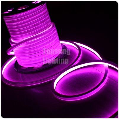 ροζ χρώμα DC 24V LED νεόνιο flex 16x16mm τετραγωνικό επίπεδο νεόνιο σκοινί IP68 εξωτερική διακόσμηση φωτισμού