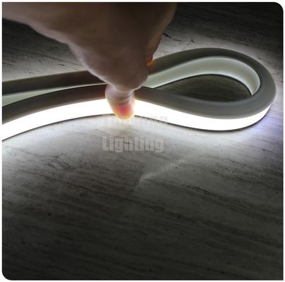 Νέο 12v λευκό σιλικόνιο ευέλικτο νεόνιο-ελαστικό φώτισμα σκοινιών LED τετράγωνο 16x16mm αντι-UV PVC νεόνιο ταινία από την κορυφή 2835 smd