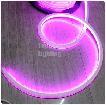 ροζ χρώμα DC 24V LED νεόνιο flex 16x16mm τετραγωνικό επίπεδο νεόνιο σκοινί IP68 εξωτερική διακόσμηση φωτισμού