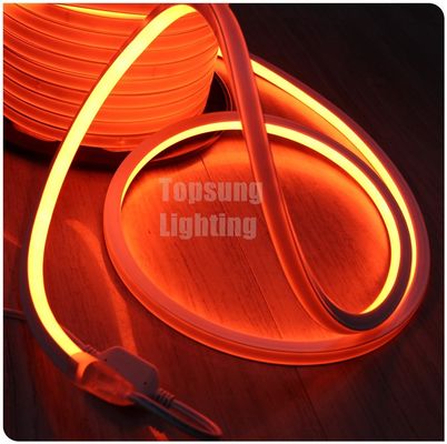 πορτοκαλί LED νεόνιο flex DC 12V 16*16mm τετραγωνικό επίπεδο φως νεόνιο σχοινί IP68 εξωτερικό φωτισμό