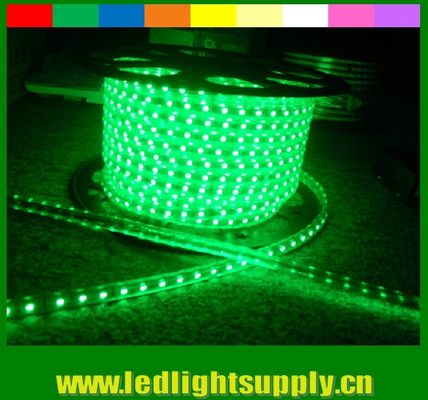 Υψηλή φωτεινότητα SMD5050 220V αδιάβροχη IP65 φως νεόνιο ευέλικτη λωρίδα πράσινη