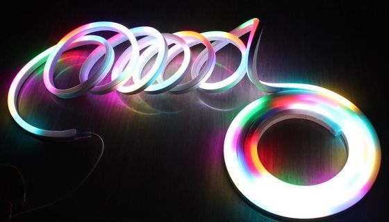 Διακοσμητικό εξωτερικό φως RGB DMX ψηφιακά φώτα νεόνιο φλέξ 10 pixel ανά μέτρο