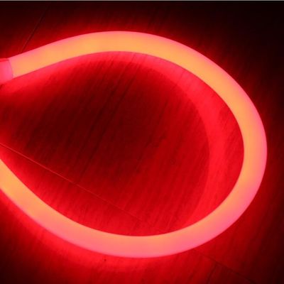 360 led στρογγυλό φως σχοινιάς 120v νεόνιο φως 25mm PVC σωλήνα flex αντικατάσταση νεόνιο κόκκινο χρώμα