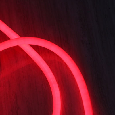 360 led στρογγυλό φως σχοινιάς 120v νεόνιο φως 25mm PVC σωλήνα flex αντικατάσταση νεόνιο κόκκινο χρώμα