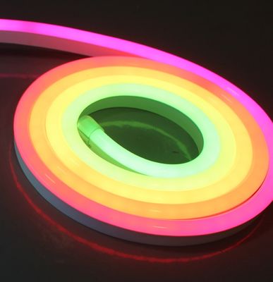 Εκπληκτικό Topsung Digital LED neo strips 40mm ευρύ Navidad φώτα 24v pixel led neon bar dmx 512 ευέλικτες λωρίδες nen