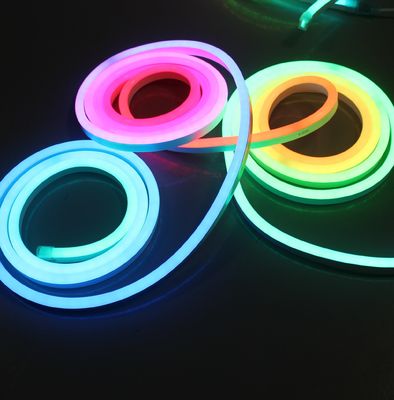 Εκπληκτικό Topsung Digital LED neo strips 40mm ευρύ Navidad φώτα 24v pixel led neon bar dmx 512 ευέλικτες λωρίδες nen