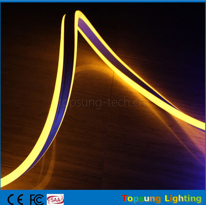 κίτρινο χρώμα μικρού μεγέθους νεόνιο LED χριστουγεννιάτικα φώτα 8.5*18mm διπλής όψης νεόνιο flex φώτα
