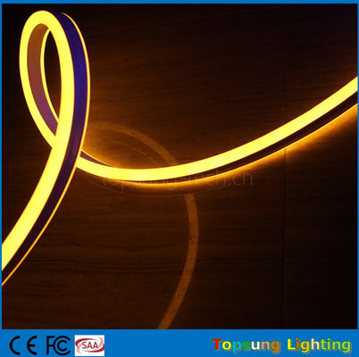 κίτρινο χρώμα μικρού μεγέθους νεόνιο LED χριστουγεννιάτικα φώτα 8.5*18mm διπλής όψης νεόνιο flex φώτα