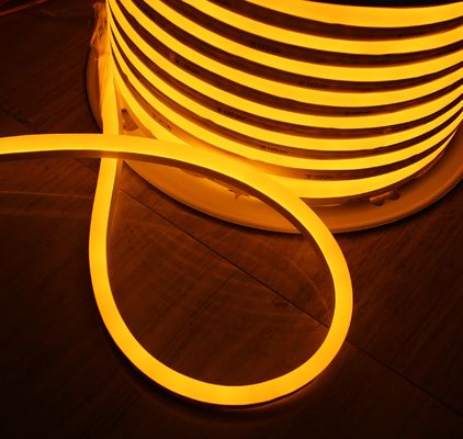 50m τροχός αντι-UV πλήρης αδιάβροχη IP68 LED flex Neon ταινία 24vsmd ευέλικτο μαλακό σωλήνα κίτρινο εκπομπή mini 7 * 15mm