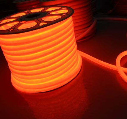 24v πορτοκαλί LED νεον ευέλικτο σωλήνα μαλακό 360 led νεον ευέλικτη λωρίδα αδιάβροχο εξωτερικό σκοινί 2835 smd