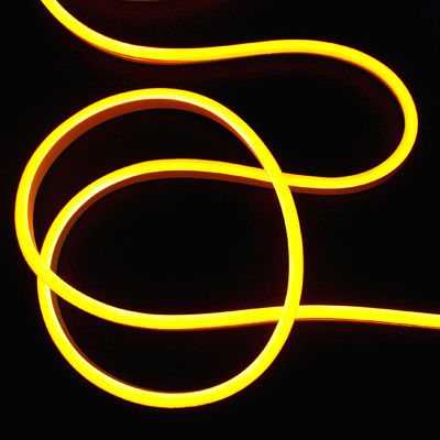 Υπερ φωτεινό μικρο ευέλικτο led νεόνιο σωλήνα σχοινί φωτεινές λωρίδες κίτρινο 2835 smd φωτισμός σιλικόνης νεόνιοflex 24v