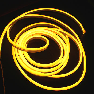 Υπερ φωτεινό μικρο ευέλικτο led νεόνιο σωλήνα σχοινί φωτεινές λωρίδες κίτρινο 2835 smd φωτισμός σιλικόνης νεόνιοflex 24v