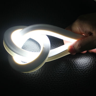 Νέο σούπερ ευέλικτο σιλικόνιο LED φως νεόνιο λωρίδα κορυφή θέα 16x16mm τετράγωνο LED νεόνιο λουρί φώτα λουρί 12v λευκό