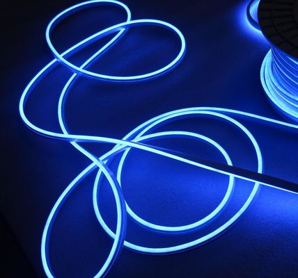 6mm μπλε LED Neon Rope Light Flex Αδιάβροχο Χριστούγεννα Xmas Tree Home Decor 110V/220V μπλε λωρίδες νεόνιο