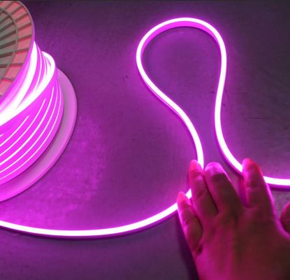 12v ροζ LED νεον flex mini 6mm 2835 smd λωρίδες φωτός