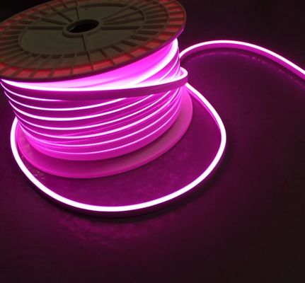 5mm Pink Super Flexible LED Neon Rope Light Εξωτερική διαφημιστική πινακίδα / διακόσμηση σπιτιού DC12V