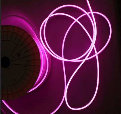 Ευέλικτο Neon LED φως λάμψη EL Wire String Strip 5mm μωβ λωρίδες νεόνιο φωτισμούς