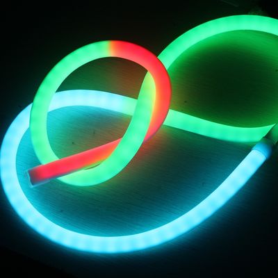 RGB LED λωρίδα φωτός αλλαγή χρώματος LED φως νεόνιο σκοινί μικρό νυχτερινό φως 360