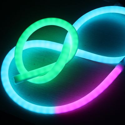Φωτισμός LED Neon 18mm 360 στρογγυλο ψηφιακό προγραμματιζόμενο Neon Flex 24v για φωτισμό Χριστουγέννων