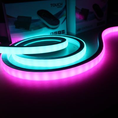 Ψηφιακό φως αναβοσβήνειας SMD LED 5050 RGB με IC Neon 12V 17x17mm τετραγωνικά ψηφιακά φώτα νεόνιο-flex