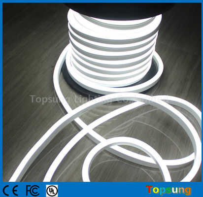 Λευκό υψηλής απόδοσης νεόνιο LED ευέλικτο φως σχοινί 12v αδιάβροχο εύκολη κάμψη νεόνιο LED ευέλικτο σωλήνα