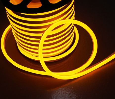 50m τροχιά Νέο νεόνιο LED ευέλικτο φως νεόνιο λωρίδα 5050 αδιάβροχο κίτρινο κεχριμπάρι νεόνιο σκοινί